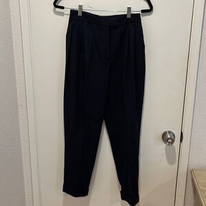 Zara basics trousers dark navy